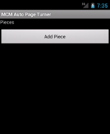 MCM Auto Page Turner Main Screen